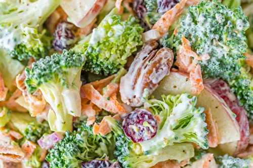 La meilleure recette de salade de brocoli crémeuse au citron!