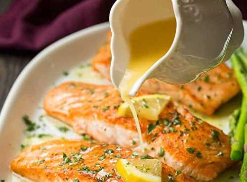 La meilleure recette de saumon au beurre à l'ail et citron!