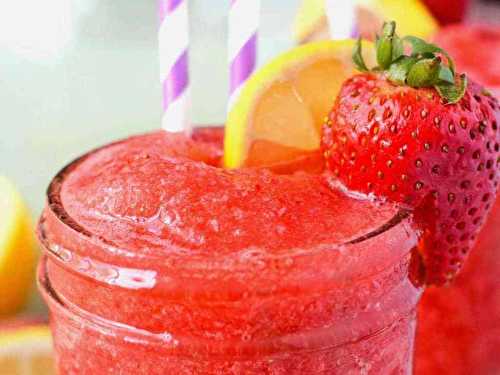 La meilleure recette de slush de vodka aux fraises et limonade!