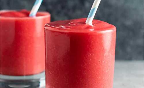 La meilleure recette de smoothie aux fraises et melon d'eau (Super facile!)