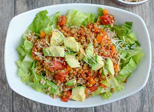 La meilleure recette facile de salade de lentilles au tacos!