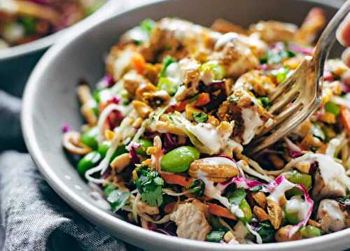 La meilleure salade croustillante aux noix de cajou et fèves edamames!