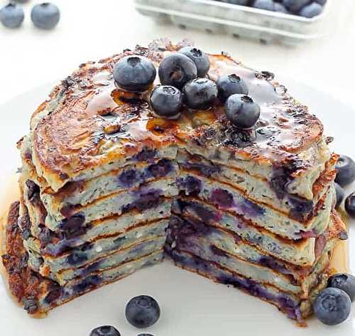 La recette de crêpes aux bleuets et fromage cottage qui fait fureur!