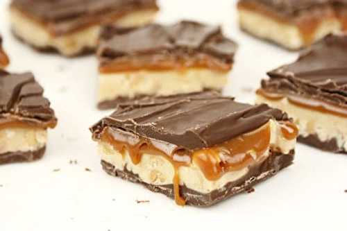 La recette des petites barres Snickers maison (Parce que t'es pas toi même quand ta faim)!