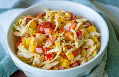 La recette facile de salade de chou du sud-ouest (Léger et rafraichissant)!