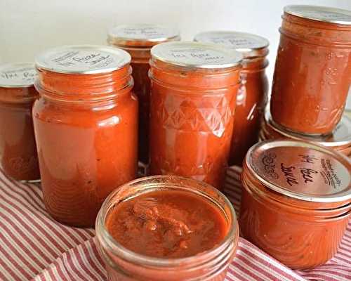 La recette facile des conserves de sauce à pizza!