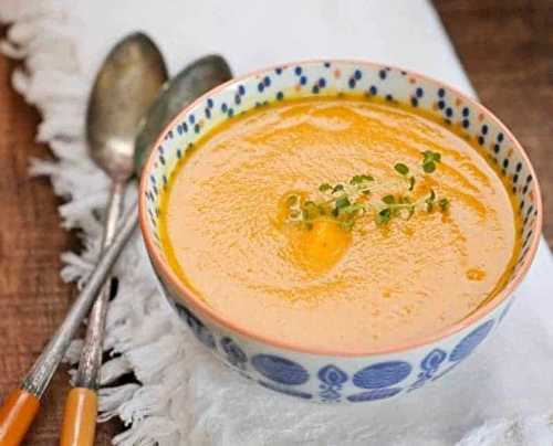La recette facile et délicieuse de crème de carottes!