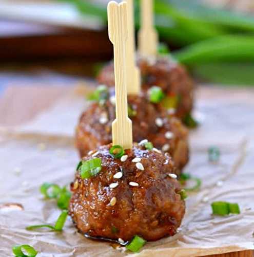 La recette parfaite de boulettes de viande teriyaki...