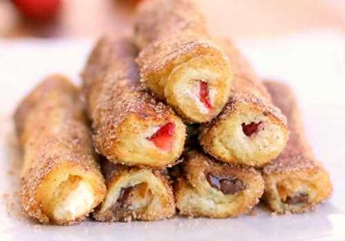 La recette parfaite de wrap de pain doré aux fruits et Nutella