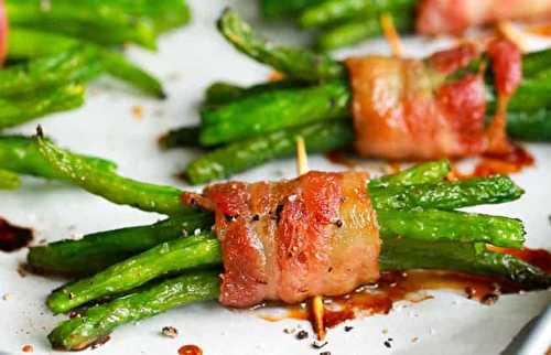 La recette presque santé des petites fèves vertes enrobées de bacon!