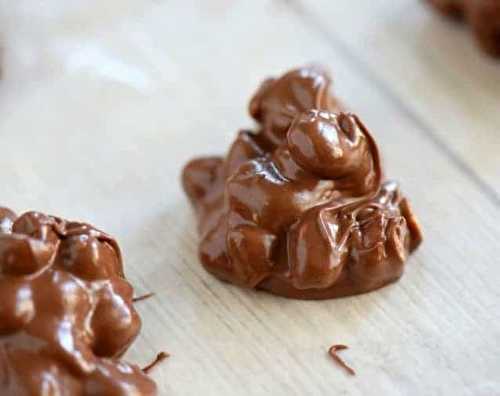 La recette super facile de bouchées d'arachides au chocolat!