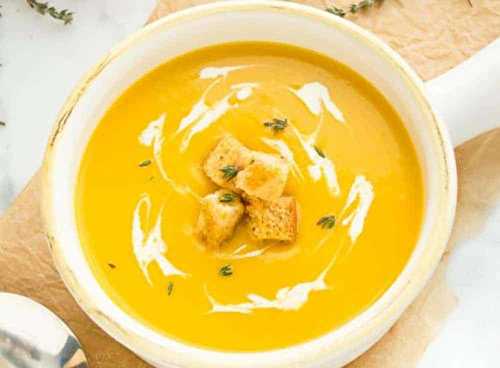 La recette super facile de potage de courge butternut et poireaux!