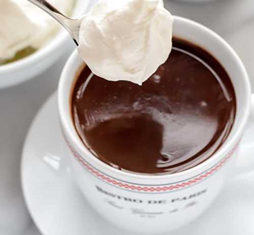 Le chocolat chaud le plus réconfortant (style bistrot de Paris!)