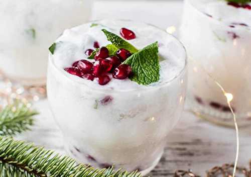 Le cocktail parfait des fêtes c'est le mojito du Noël blanc!