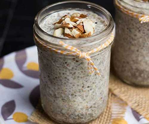 Le déjeuner de quinoa « overnight » à la vanille et amandes (super nourrissant!)