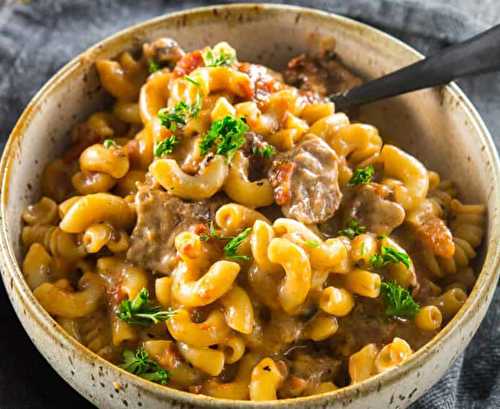 Le fabuleux macaroni au fromage à la bière dans la mijoteuse!