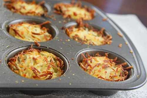 Les bonnes petites patates hashbrown au Parmesan!