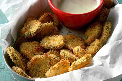 Les cornichons frits dans la friteuse à air chaud sont super faciles à faire…