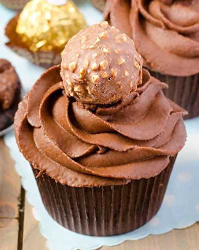 Les Cupcakes décadents aux Ferrero Rocher et au Nutella...