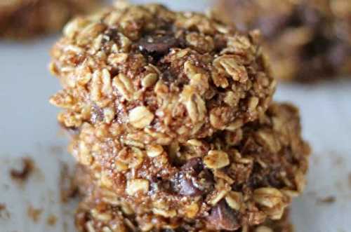 Les délicieux biscuits santé à l'avoine, bananes et chocolat!