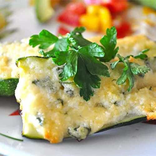 Les délicieux zucchinis gratinés au parmesan (sur le BBQ)