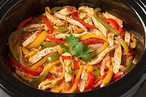 Les fajitas à la mijoteuse qui sont vraiment trop bon...