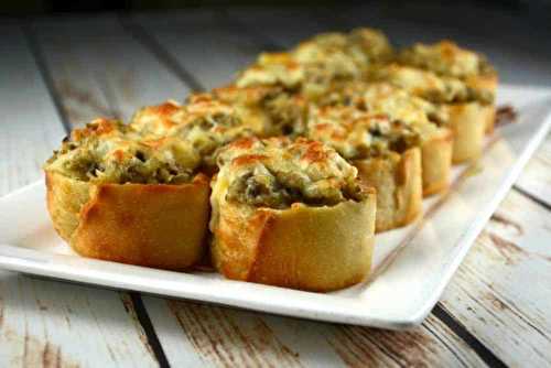 Les invités raffolent des petites bouchées croustillantes aux champignons gratinés!