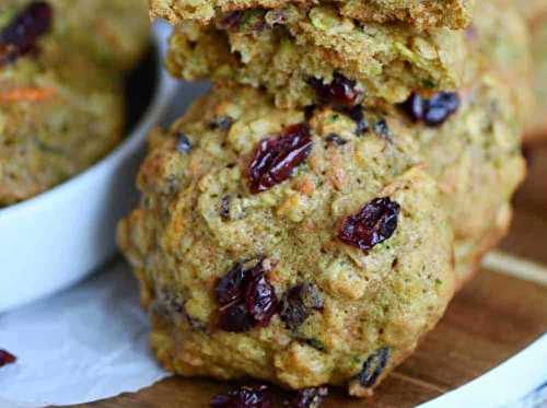 Les meilleurs biscuits santé à l'avoine, carottes et zucchinis!