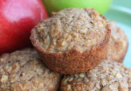 Les meilleurs muffins santé à l'avoine et compote de pommes!