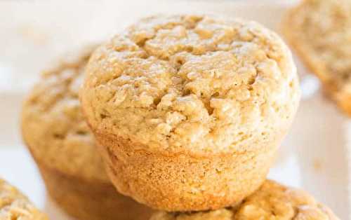 Les muffins absolument délicieux à l'avoine et à la cassonade!