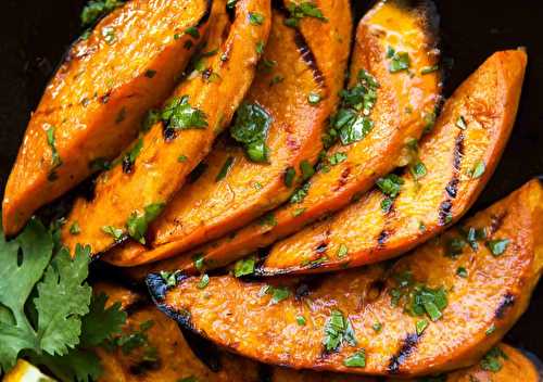 Les patates douces grillées sur le barbecue (avec une petite sauce!)