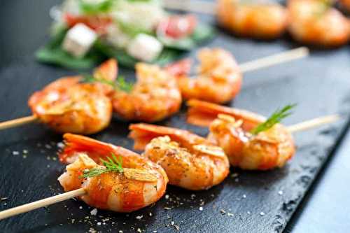 Recette de brochettes de crevettes sur le BBQ (Simple et rapide)