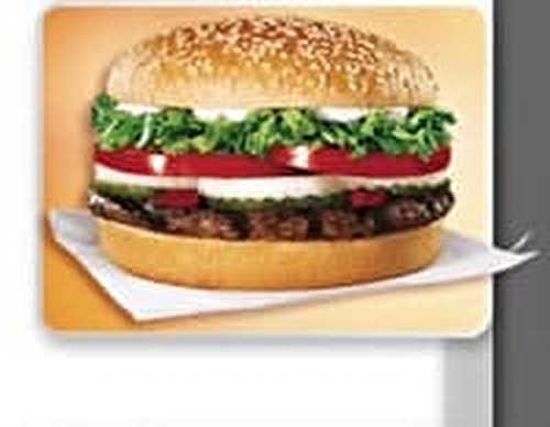 Recette de Burger King Whooper toute simple et rapide à faire