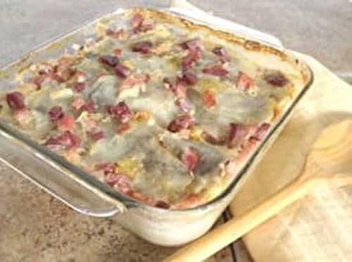 Recette de Casserole de jambon et de pommes de terre toute simple et rapide à faire