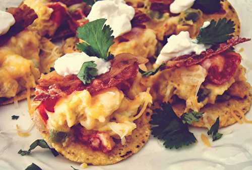 Recette de nachos au bacon et fromage en grain (Le paradis)