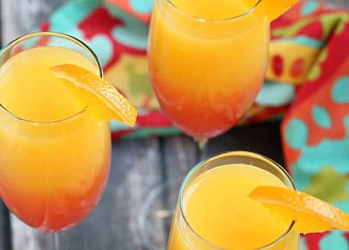 Un délicieux Mimosa à la Tequila Sunrise (Et le party est commencé...)
