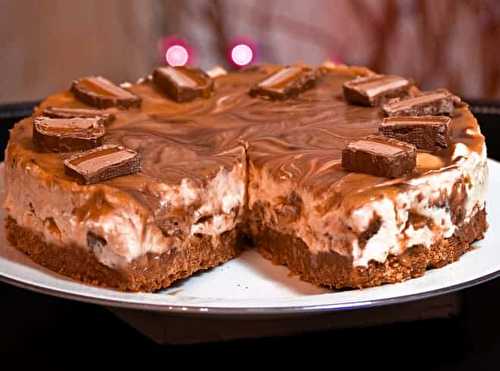 Un gâteau au fromage à la barre Mars absolument décadent...