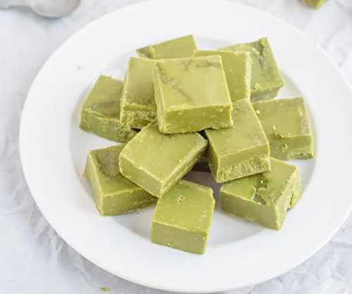 Un petit fudge au thé vert parfait pour la rentrée...