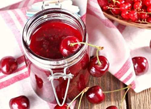 Une délicieuse recette de confiture aux cerises à l'ancienne...