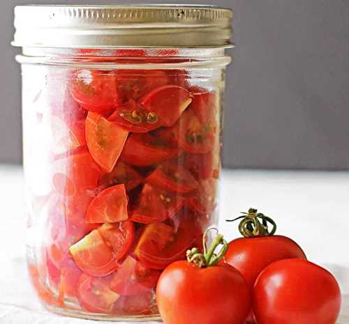 Une délicieuse recette de conserves de tomates en dés (Très économique!!!)