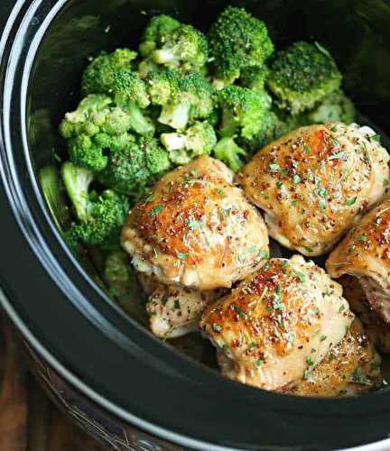 Une délicieuse recette de poulet à l'érable et moutarde de Dijon dans la mijoteuse!