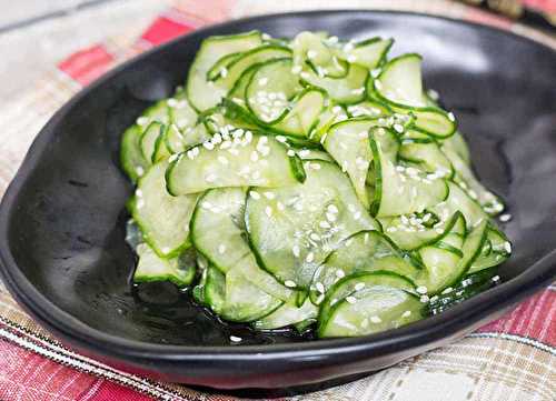 Une délicieuse recette de salade de concombre à la japonaise (Super santé et facile)