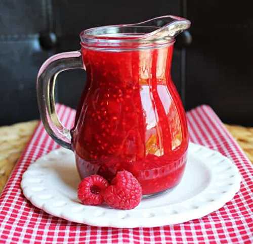 Une recette de sirop de framboises super facile à faire...