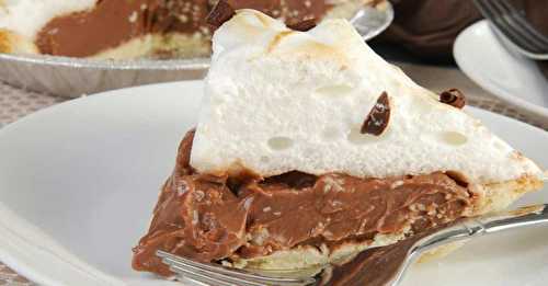 Une recette de tarte au chocolat meringuée qui goûte le ciel...