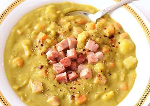 Une recette encore plus simple de soupe au pois et jambon à la mijoteuse!
