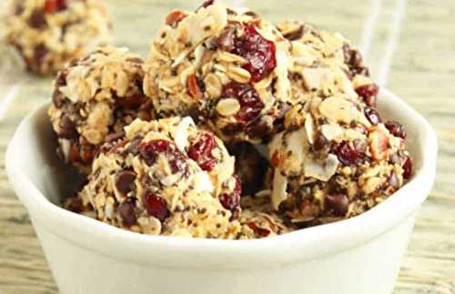 Une recette santé (et facile) de boules d’énergies aux pacanes, cerises et graines de chia !