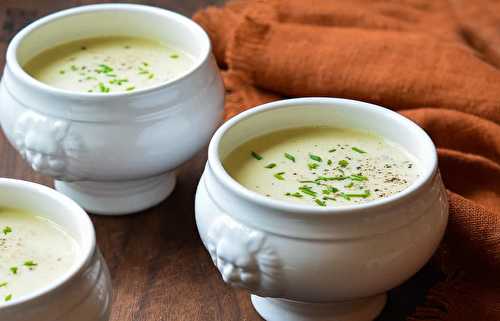 Une recette super facile et absolument parfaite de potage aux poireaux!