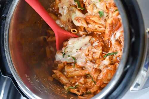 Pâtes au poulet et parmesan à l’autocuiseur