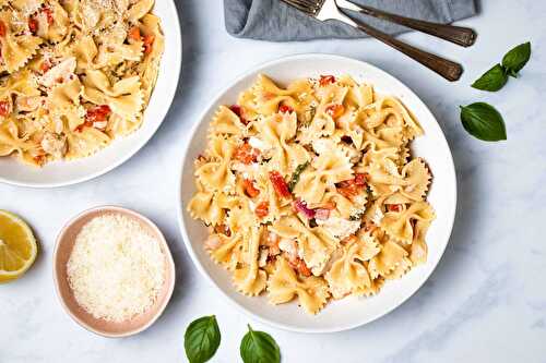 Pâtes bruschetta et poulet à l’autocuiseur