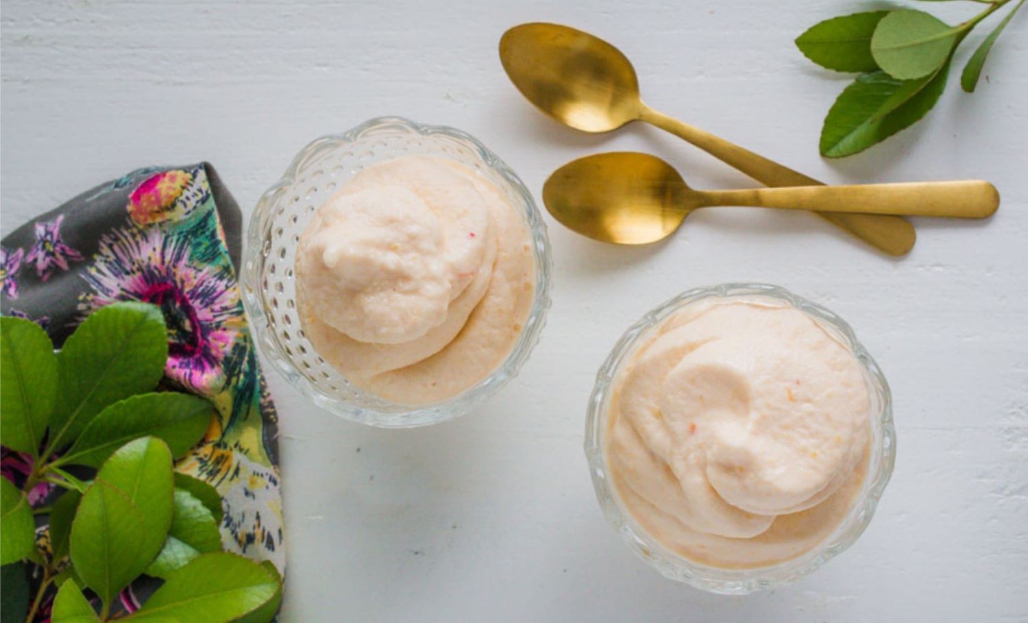 Yogourt glacé au pêche